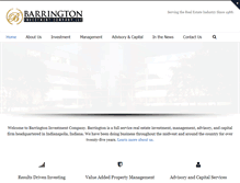 Tablet Screenshot of barringtonllc.com